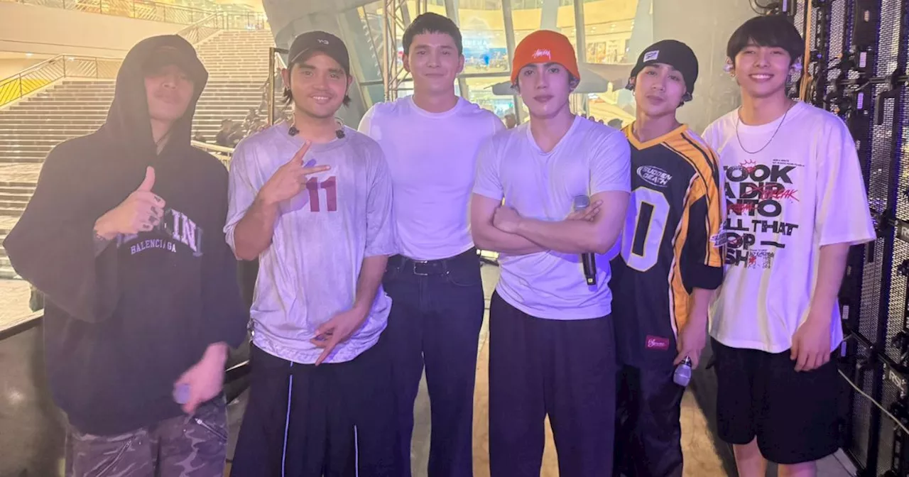 Ruru Madrid poses for photo with his 'idol' group SB19