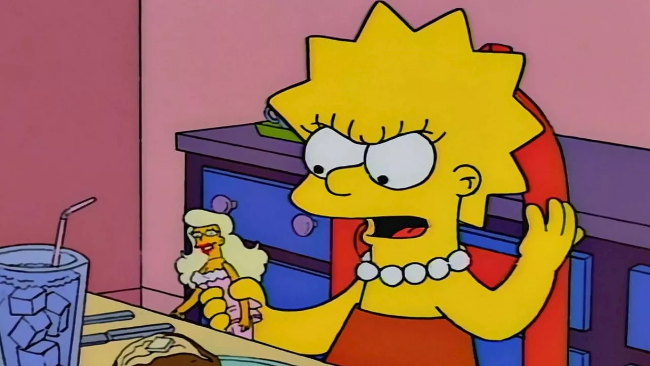 Lisa Simpson, la icónica hija de Los Simpson, como una persona real con Inteligencia Artificial