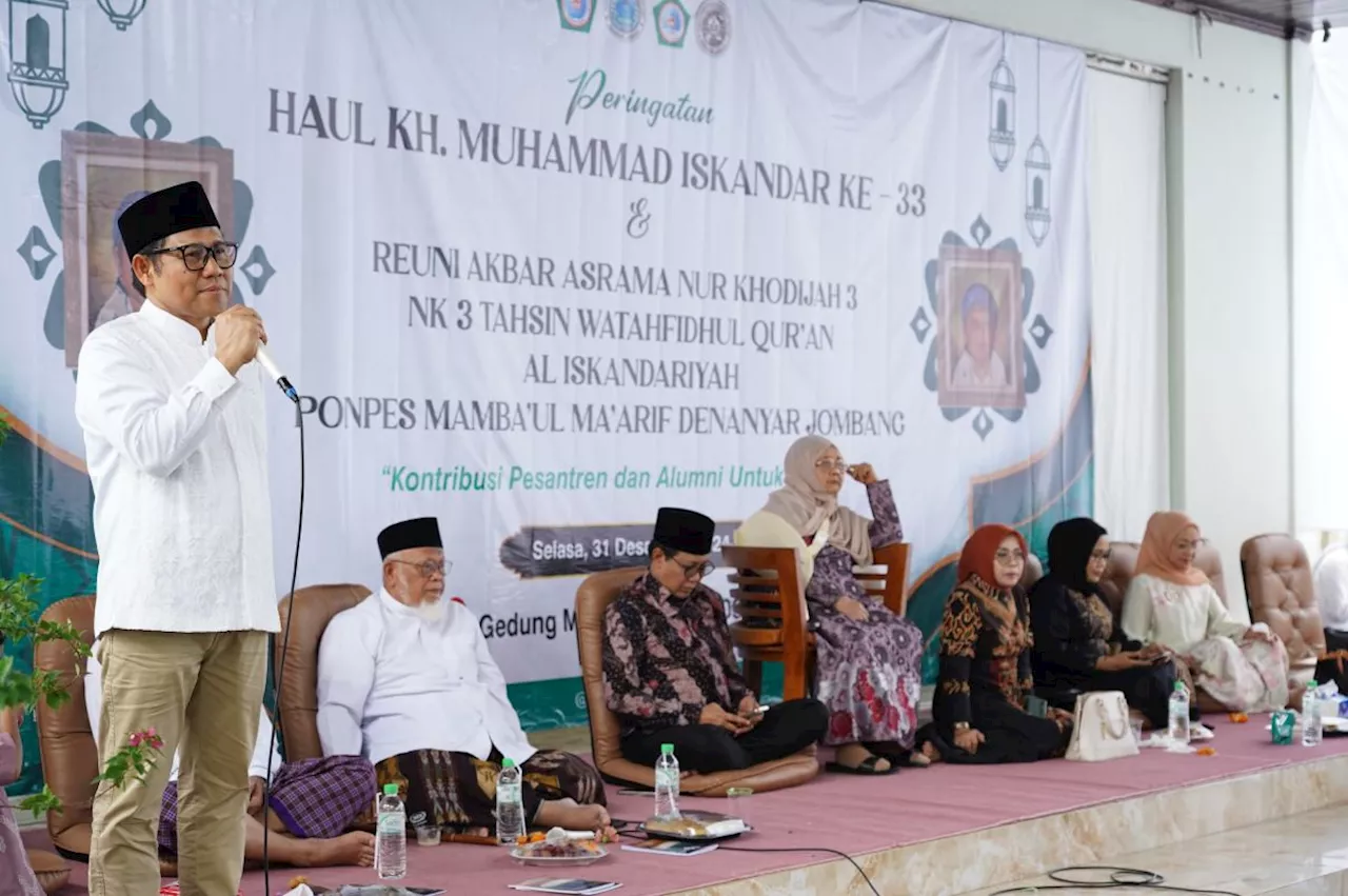 Gus Imin Kenang Pesan Ayahnya di Haul ke-33 Kiai Iskandar