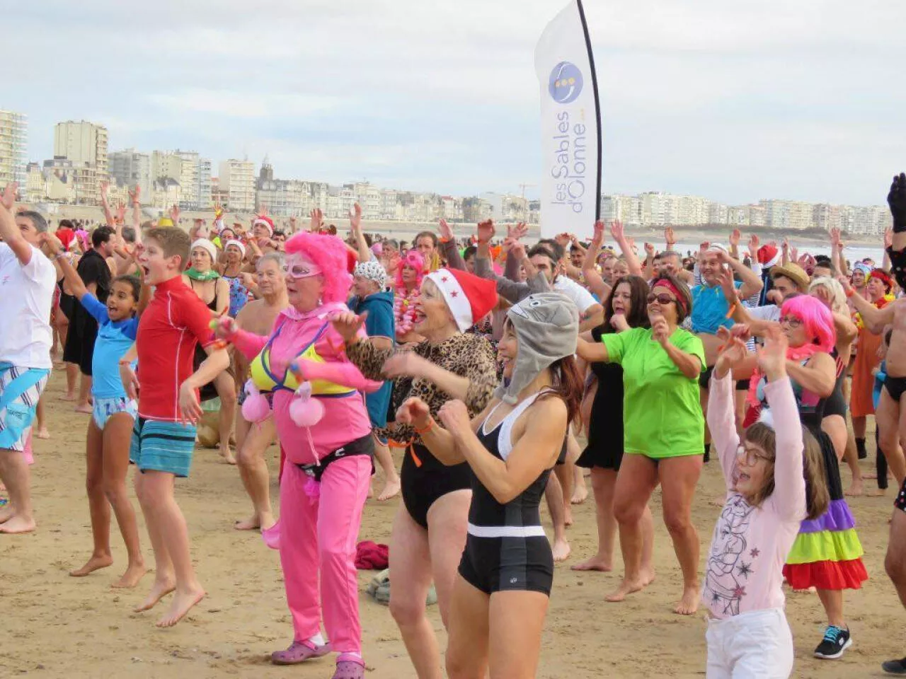 Bain des Givrés pour la nouvelle année à Dunkerque