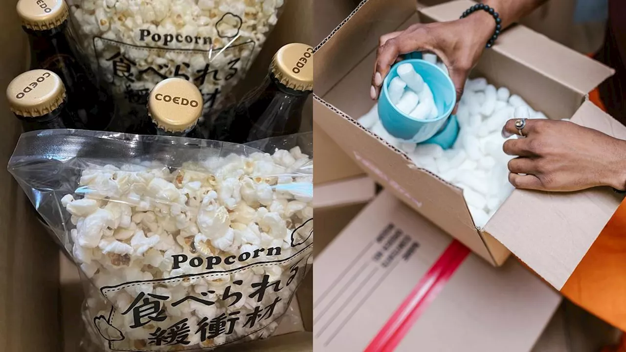 Popcorn Jadi Kemasan Cemerlang Pelindung Paket