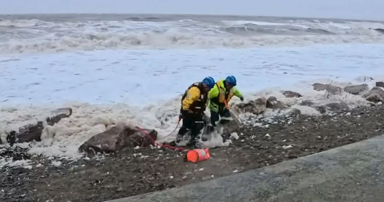 Coastguard Rescues 'Person Shaped' Dummy from Cleveleys Sea