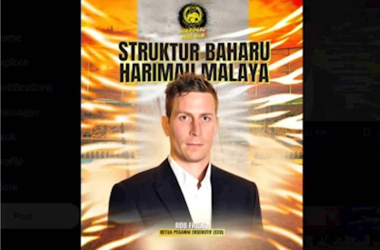 FAM taps Rob Friend as CEO to usher in a new era for Harimau Malaya