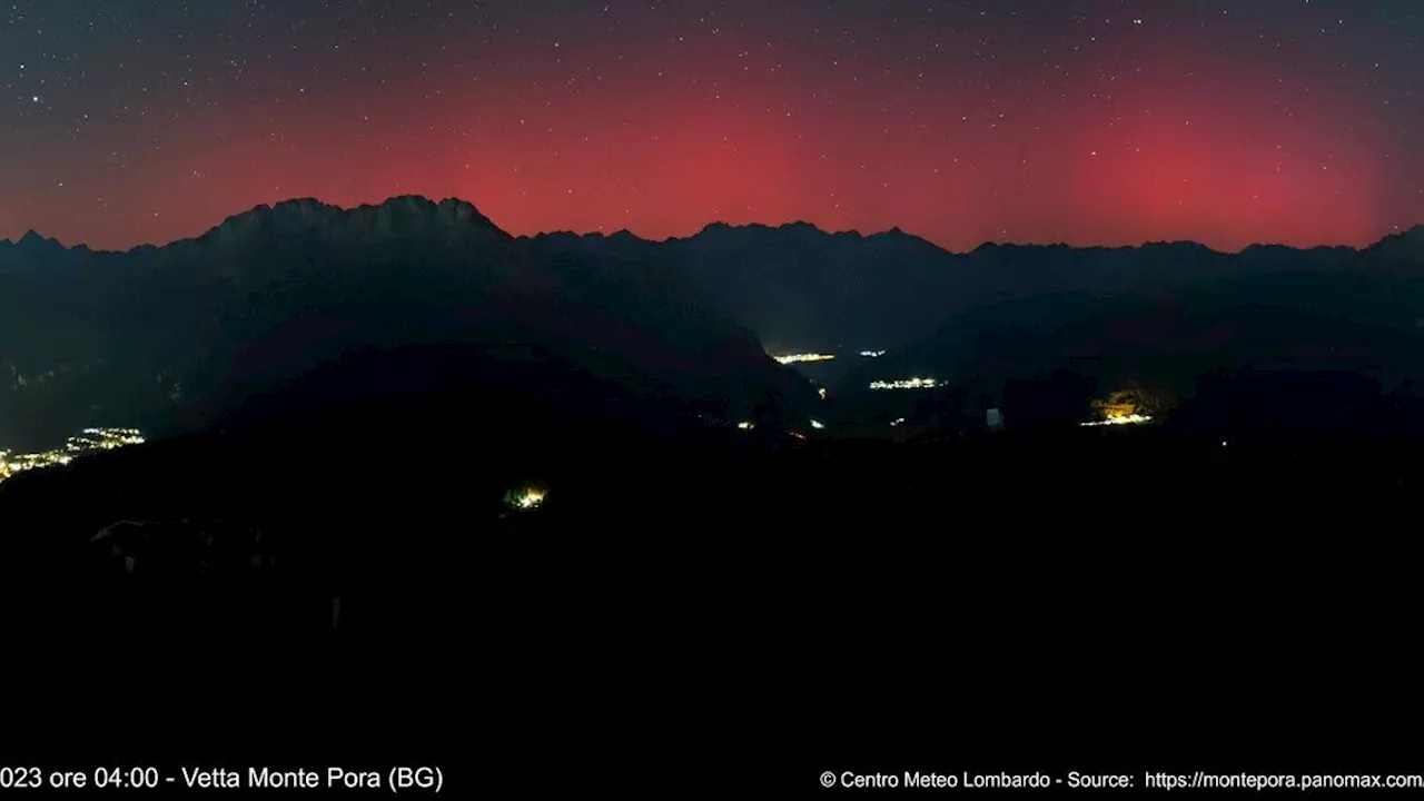 Aurora Boreale a Capodanno in Italia