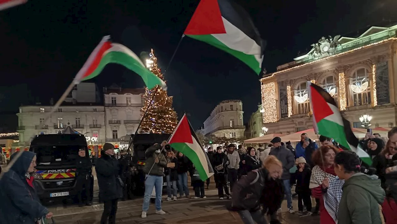 Rassemblement en faveur de la Palestine le jour de l'An