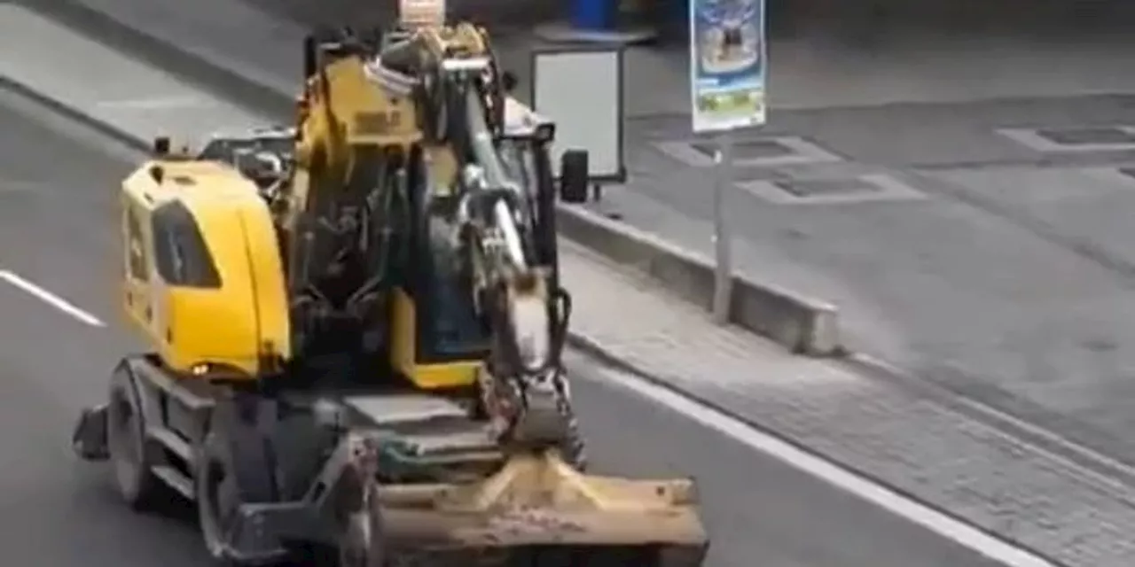 Bagger-Amokfahrt im Main-Tauber-Kreis - Polizei erschießt Fahrer