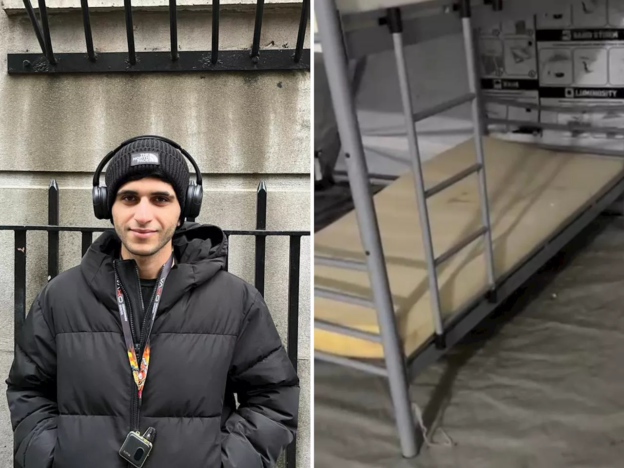 Aslyum seeker sleeping on streets instead of 'very dirty' State accommodation