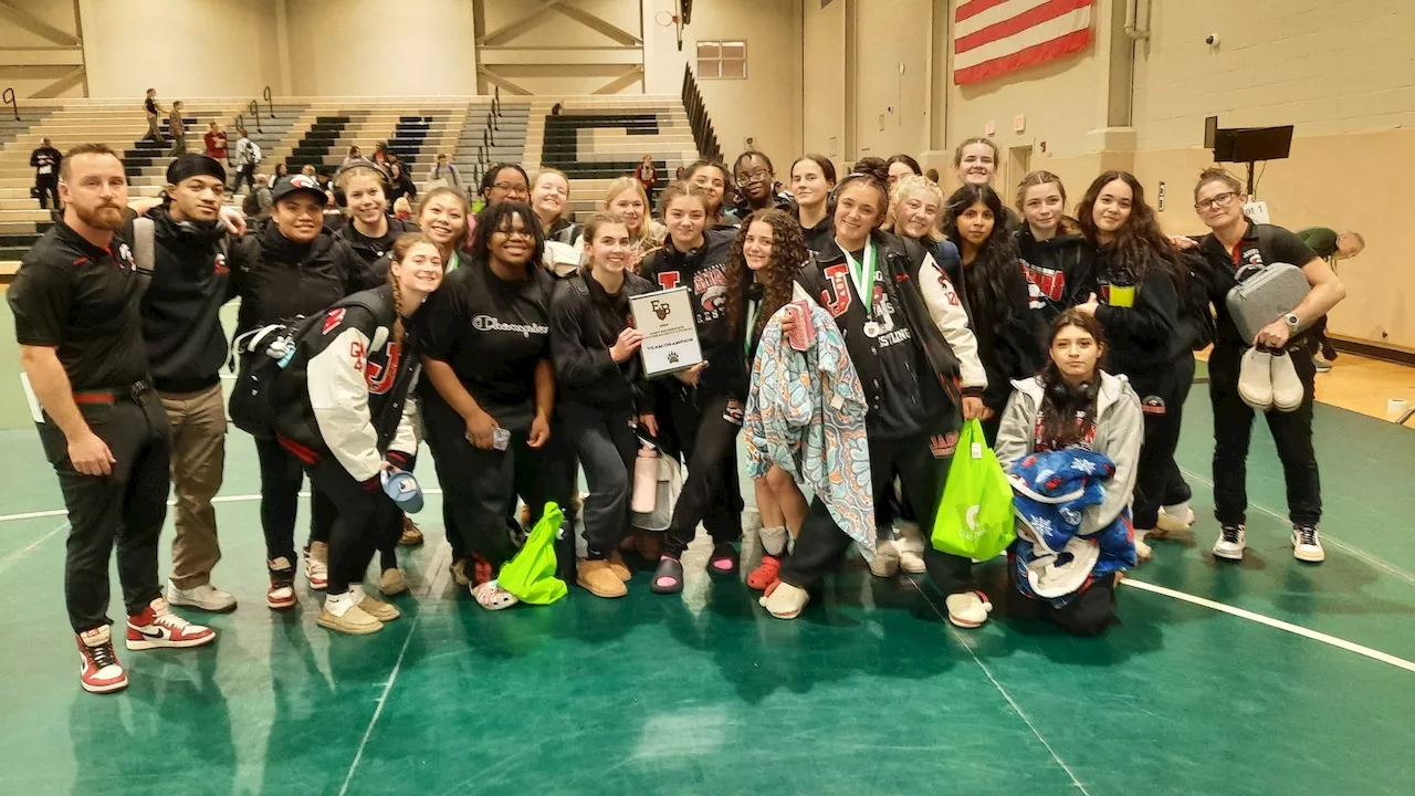 Jackson Memorial girls wrestling team wins second straight tournament title