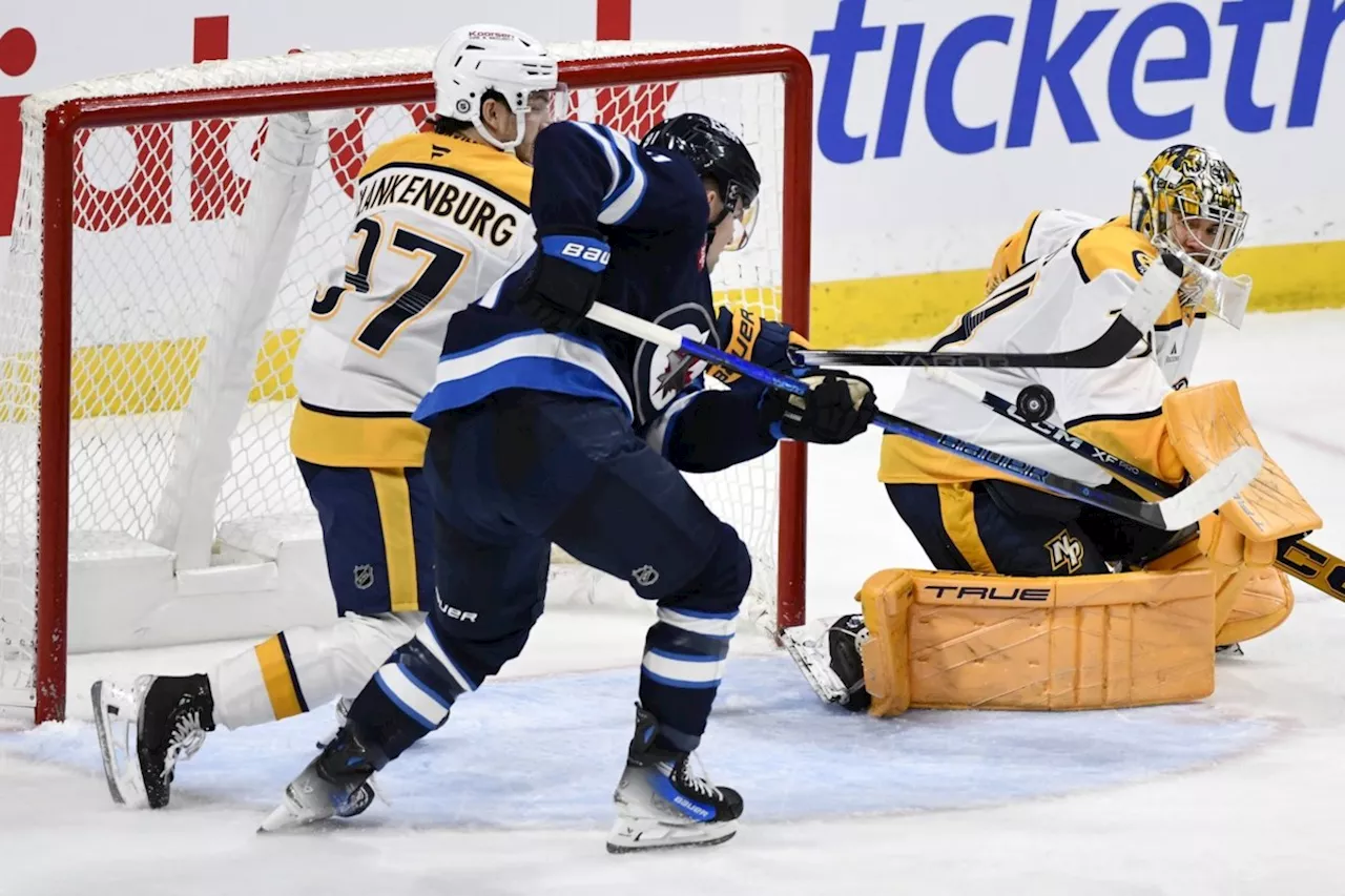 Jets Blank Predators as Hellebuyck Nears 300th Win