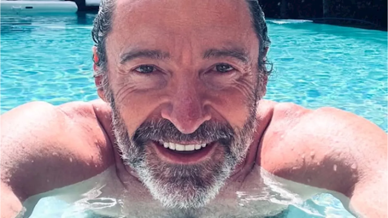 Hugh Jackman's Pool Selfie Amidst Relationship Rumors with Sutton Foster