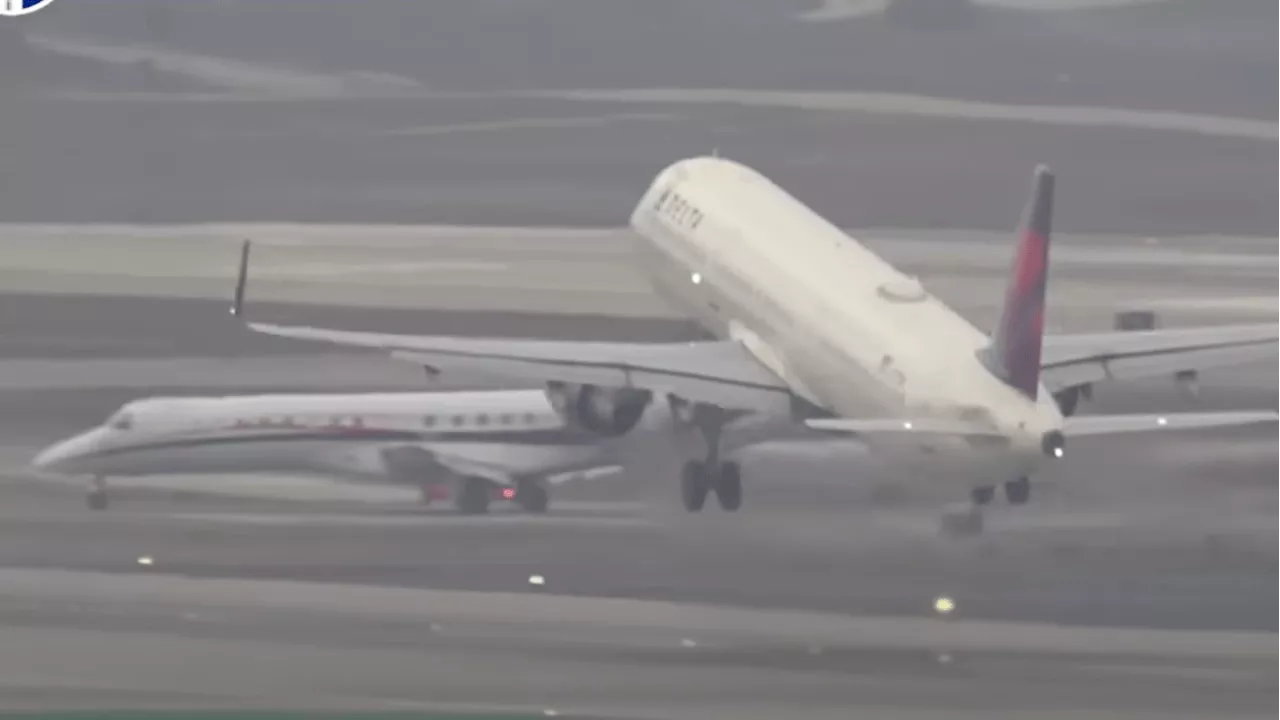 Near-Miss at LAX: Passenger Planes Almost Collide on Runway