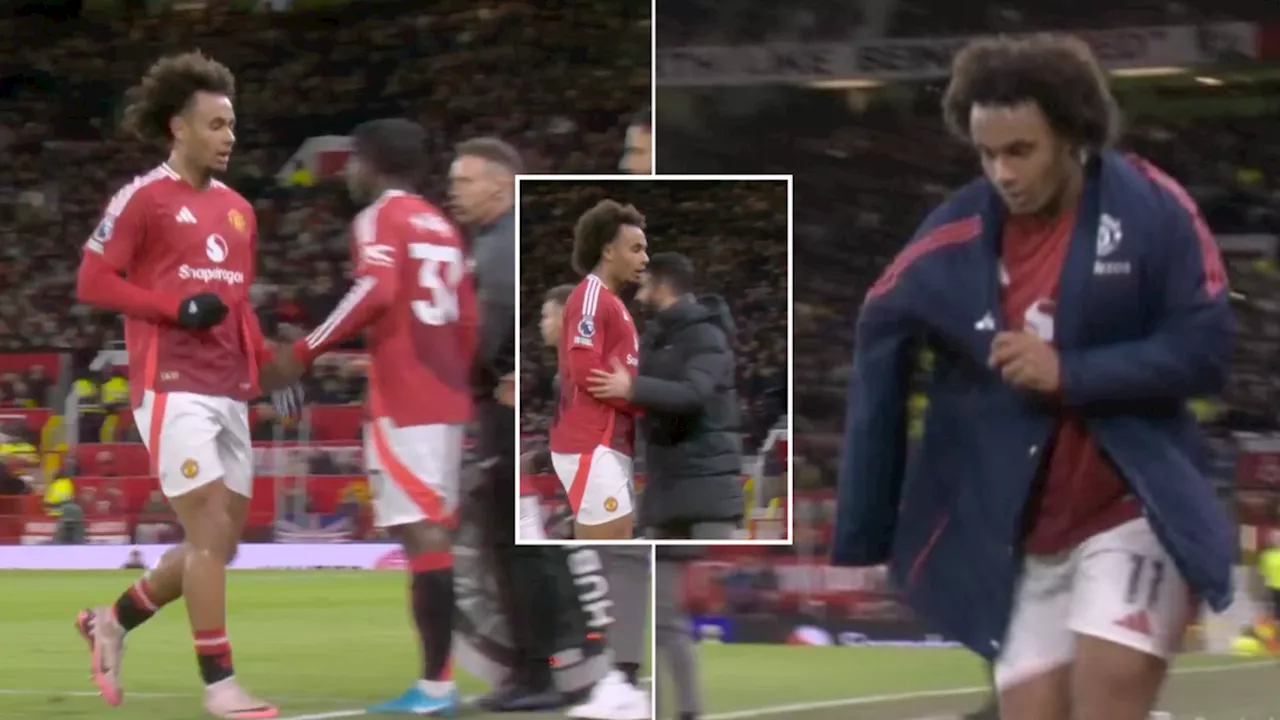 Manchester United Fans Cheer Off Joshua Zirkzee After Early Substitution