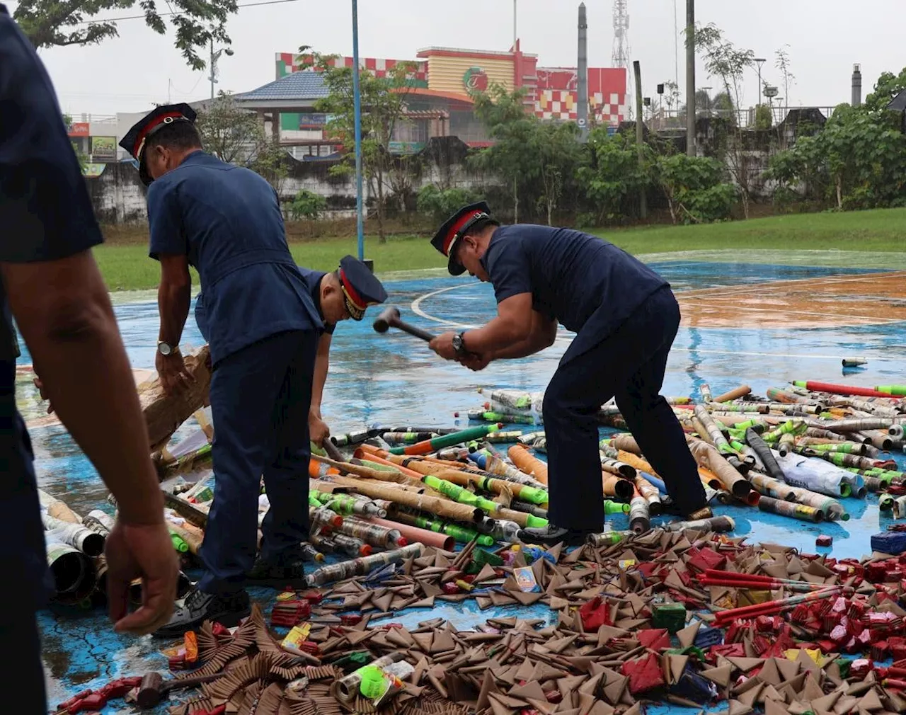 Isabela Police Destroys Over 2,600 Illegal Firecrackers Ahead of New Year