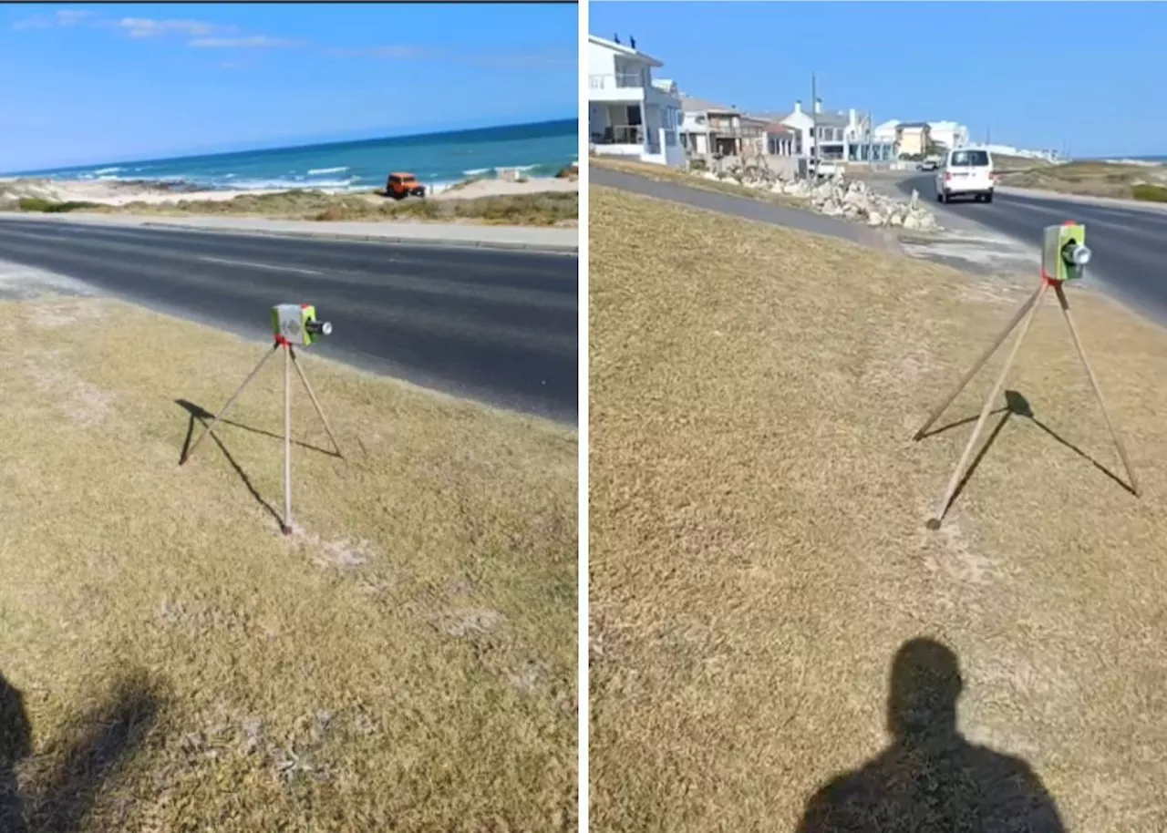 Hilarious DIY Fake Speed Trap Slows Down Traffic in South Africa