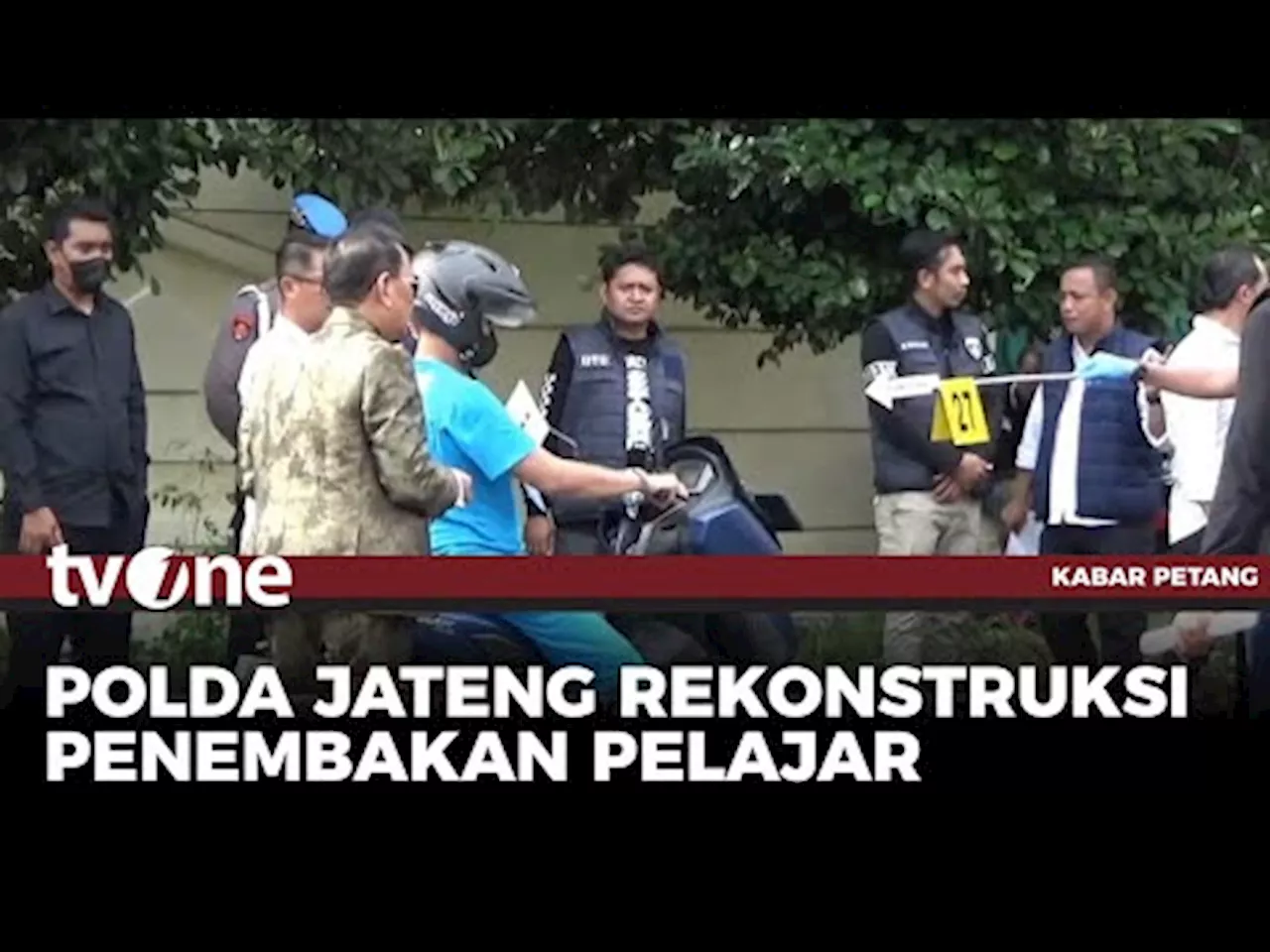 Polda Jateng dan Kejati Gelang Reka Ulang Penembakan 3 Siswa SMK