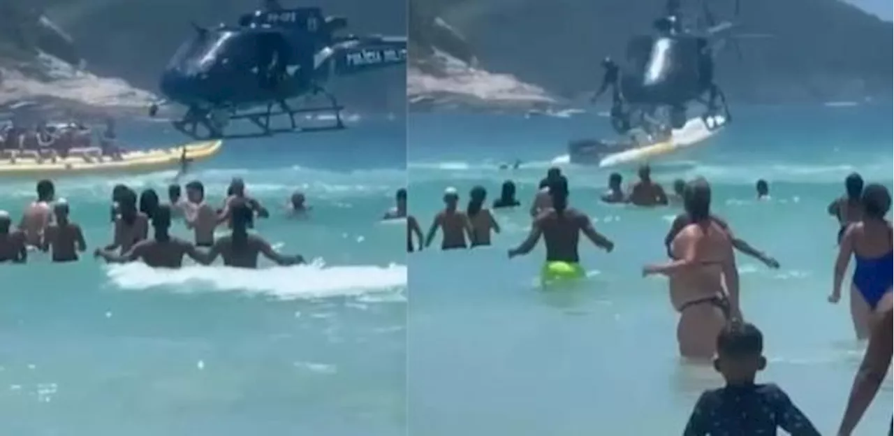 Fuzil da PM Cai no Mar durante Operação em Cabo Frio