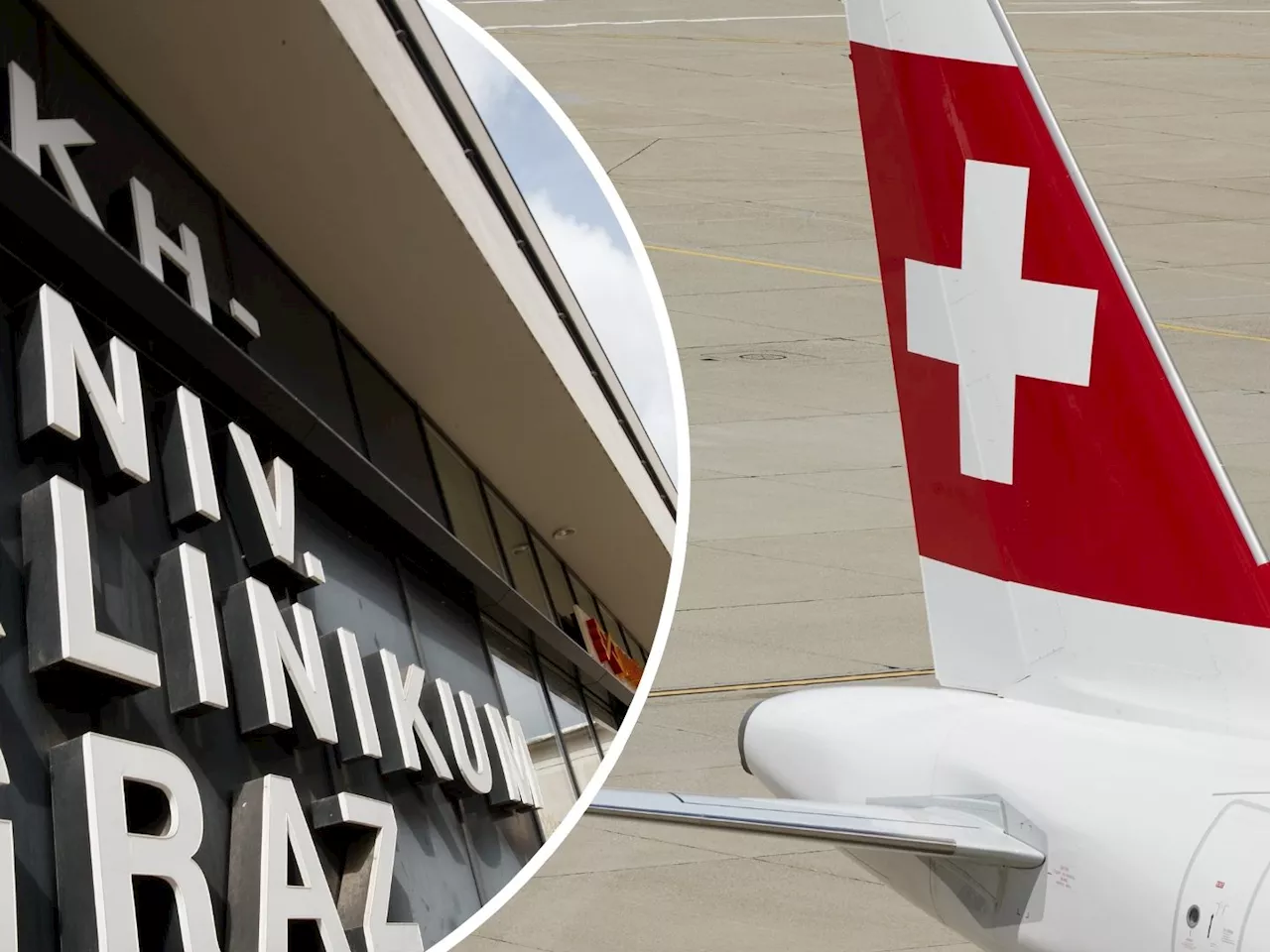 Flugbegleiter nach Swiss-Notlandung in Graz gestorben