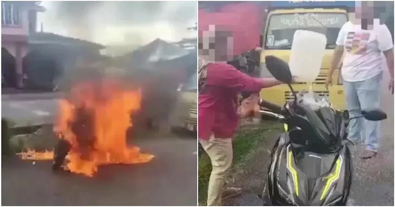 Malaysian Woman Regrets Setting Motorcycle on Fire to Avoid Repossession