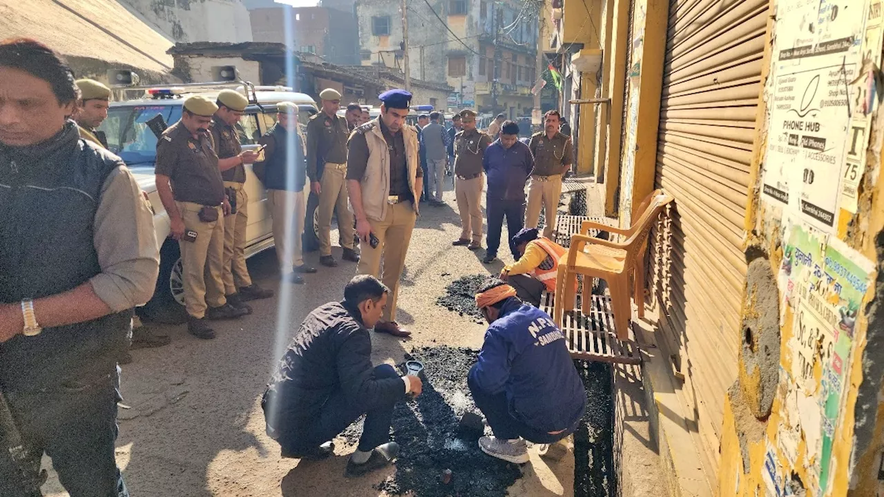 संभल में बड़ा सर्च ऑपरेशन, हिंसा वाला इलाका सील, मेटल डिटेक्टर से नालियों तक की तलाशी