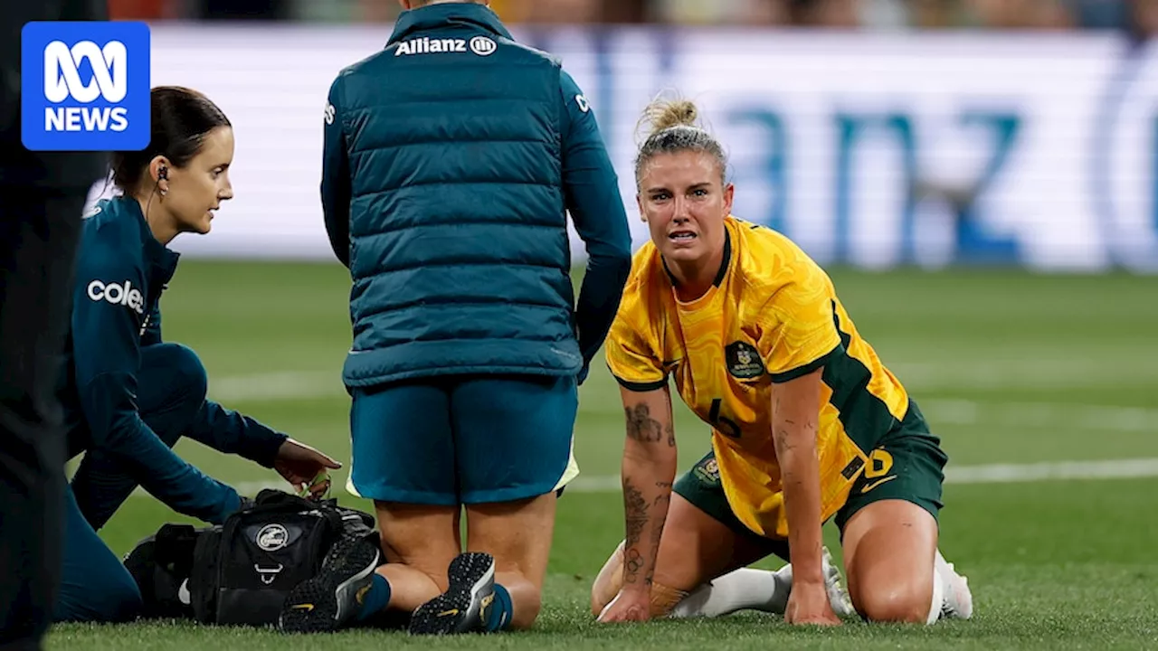 Chloe Logarzo's long-awaited Matildas return ends early against Chinese Taipei