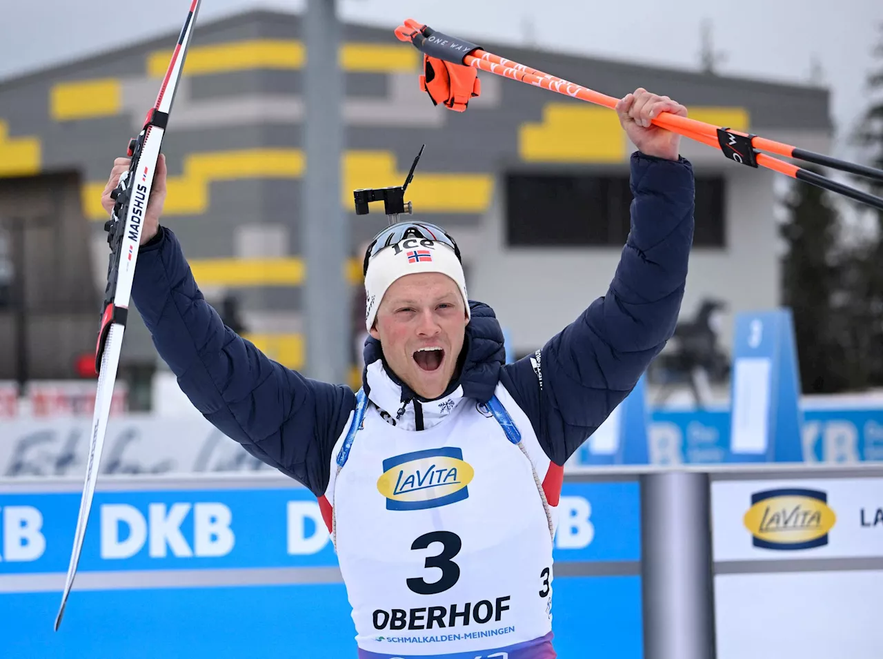 Trippel norsk i skiskytteråpningen - norsk overraskelse etter sekundstrid