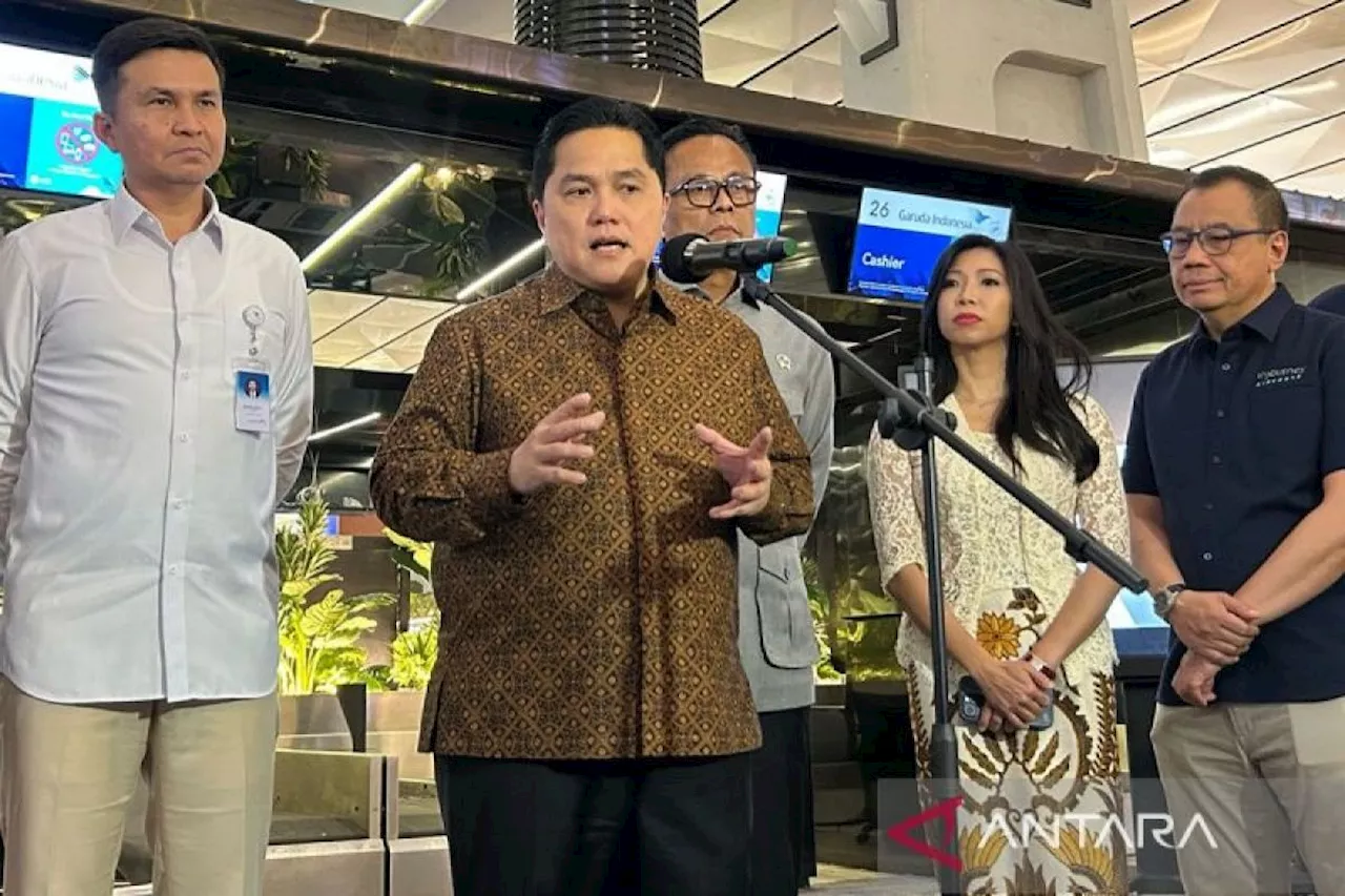 Erick Thohir: Tarif Tiket Pesawat Turun 10 Persen di Liburan Natal dan Tahun Baru 2024-2025