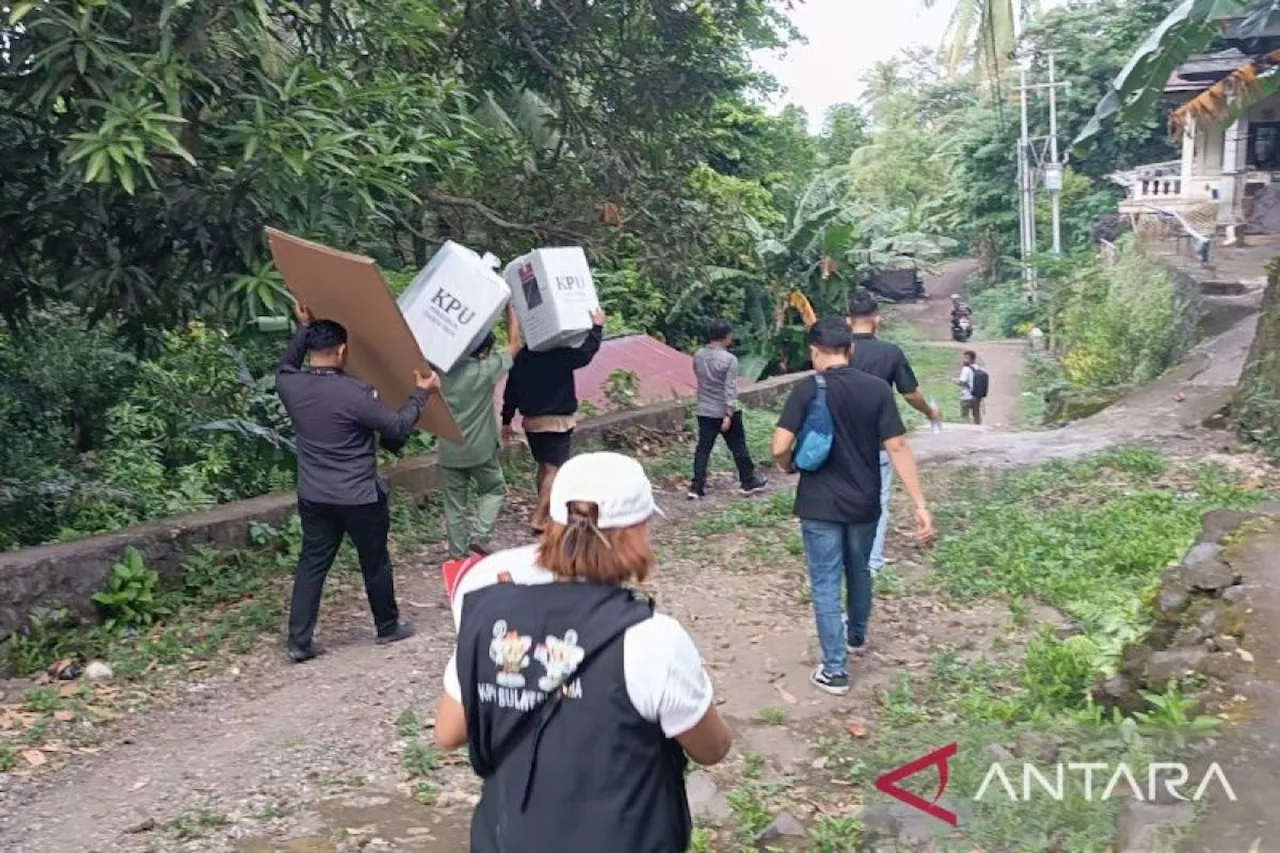 Jejak-jejak pilkada di lereng Karangetang