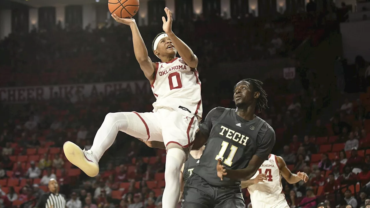 Fears scores 18 as No. 21 Oklahoma beats Georgia Tech 76-61 in SEC/ACC Challenge