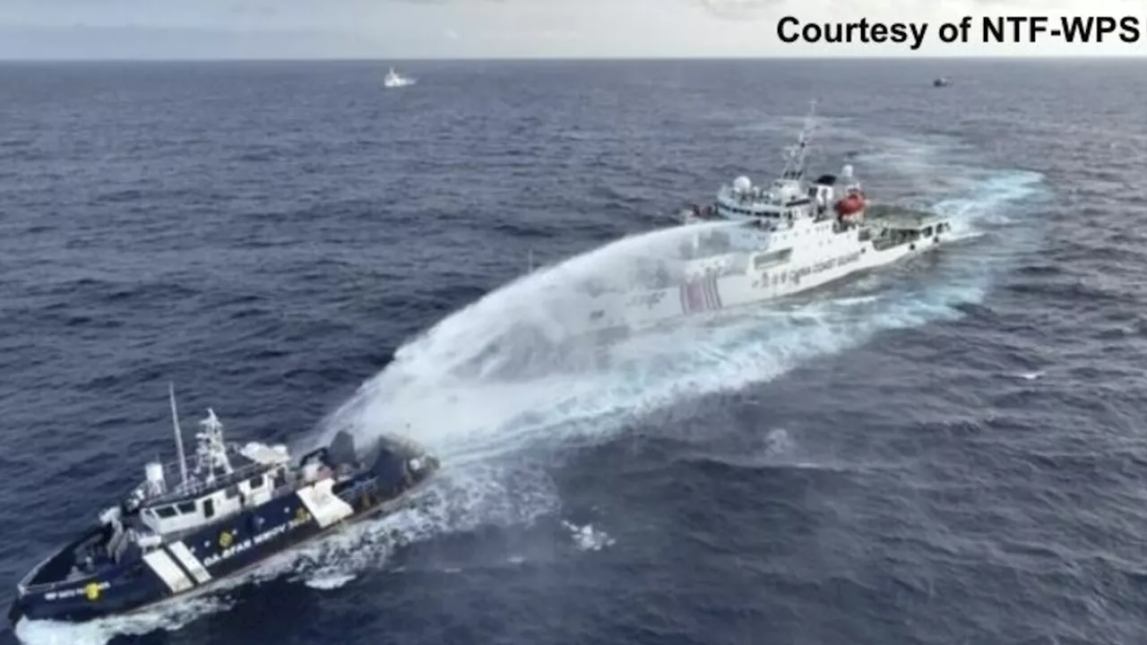 Philippines says China's coast guard blasts water cannon and sideswipes patrol vessel