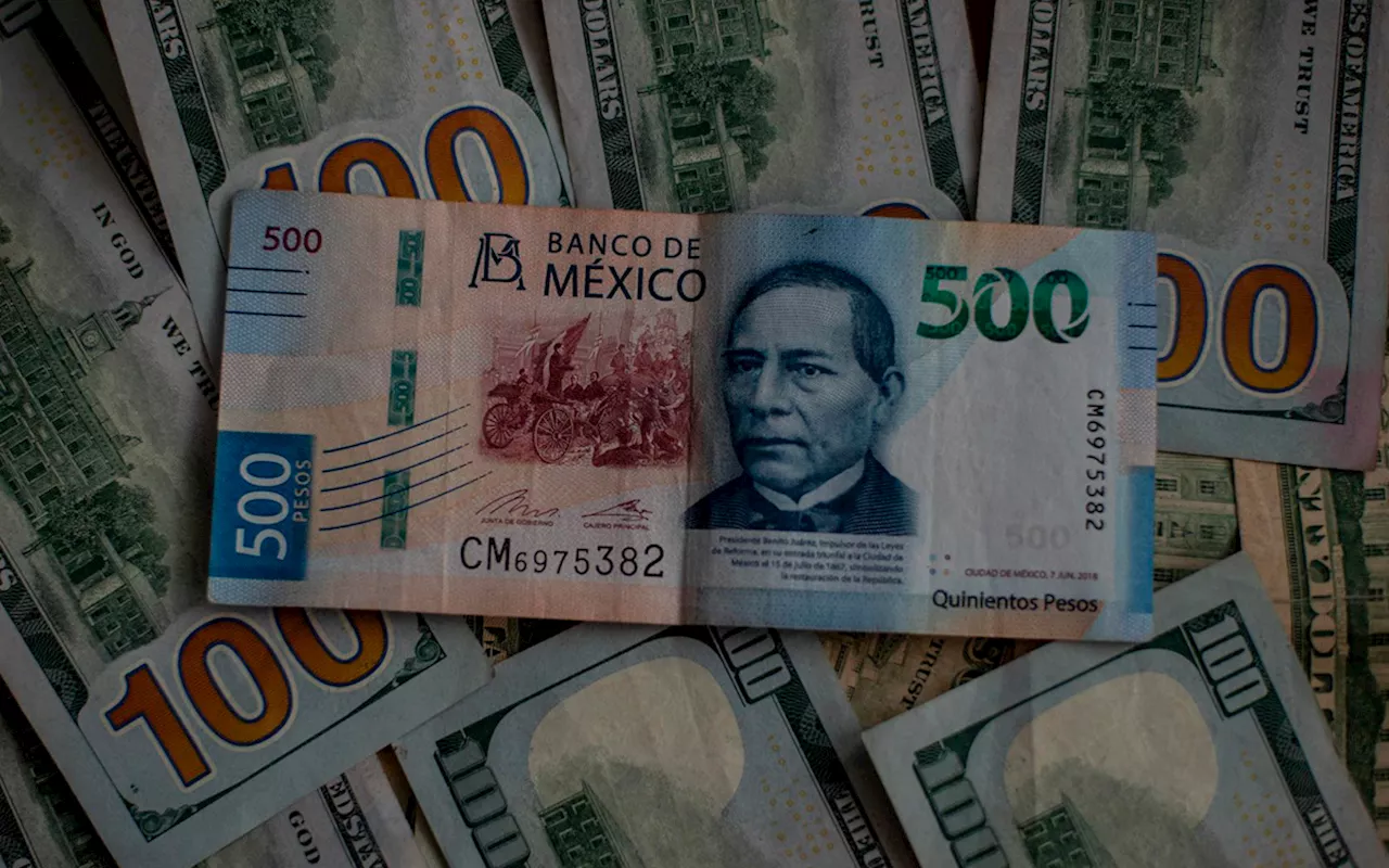 Peso mexicano logra leve subida ante descenso global del dólar