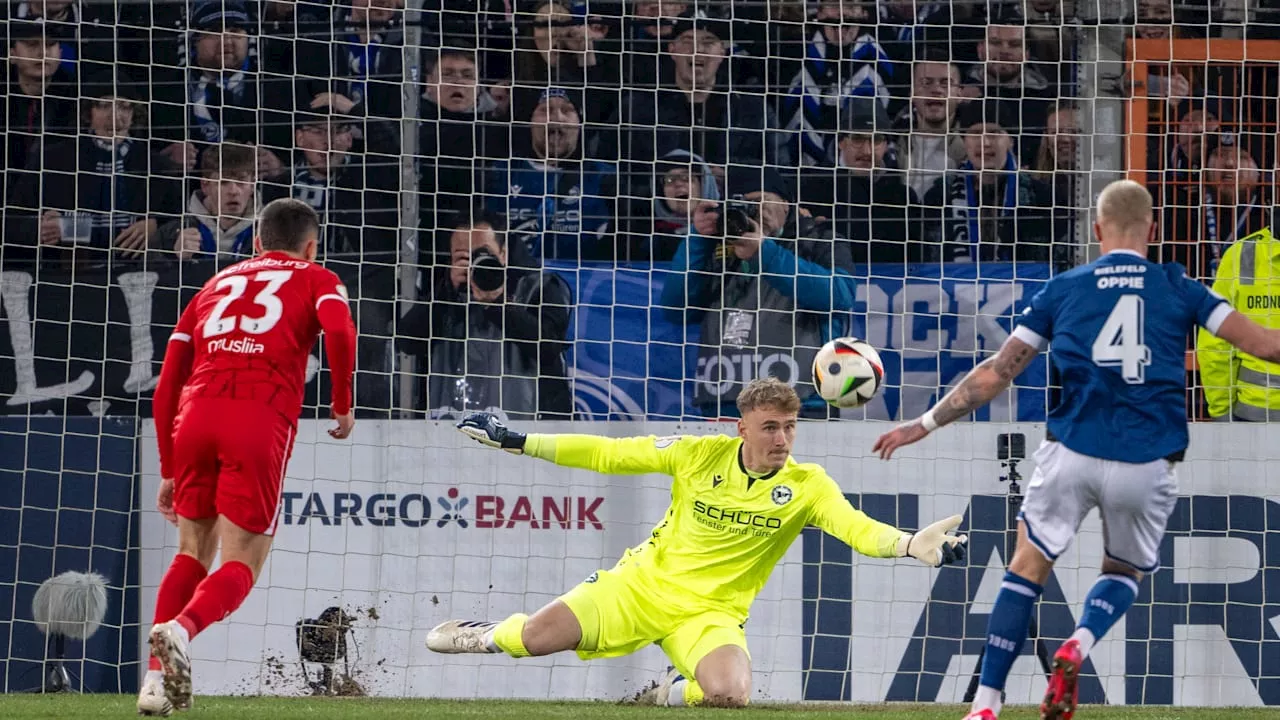 Arminia Bielefeld schoss SC Freiburg aus der DFB-Pokal Runde mit einem 3:1-Sieg