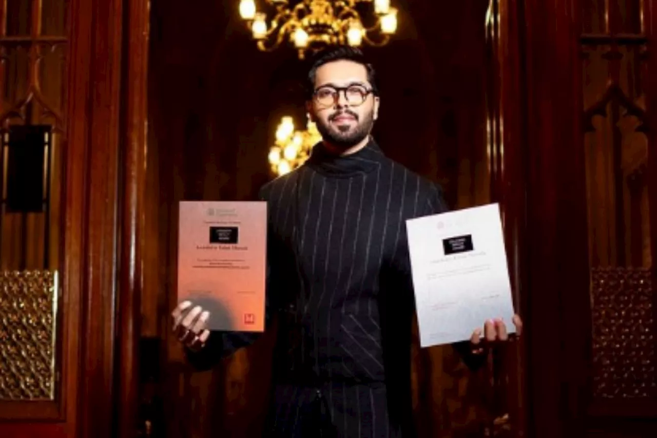 UK Parliament honors Fahad Mustafa with esteemed awards