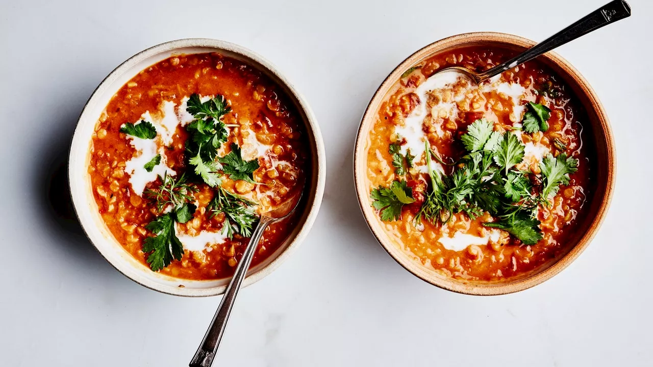 Curried Lentil Soup With Coconut and Tomatoes