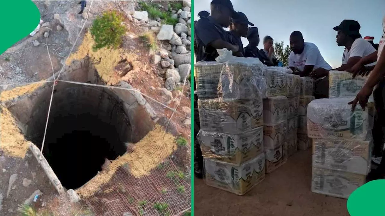 Stilfontein Mine: Mageu, Porridge and Water Among Food Lowered to Illegal Miners Underground