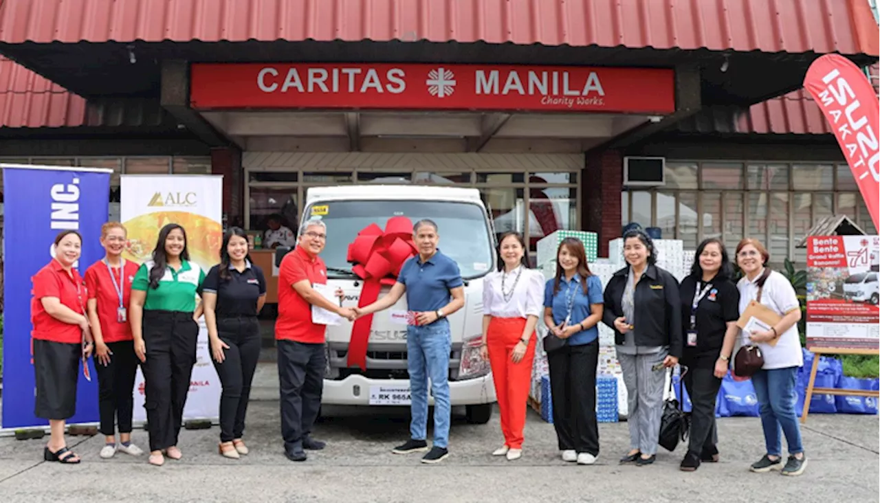 ALC Group Presents Isuzu Traviz to Caritas Manila for Typhoon Relief