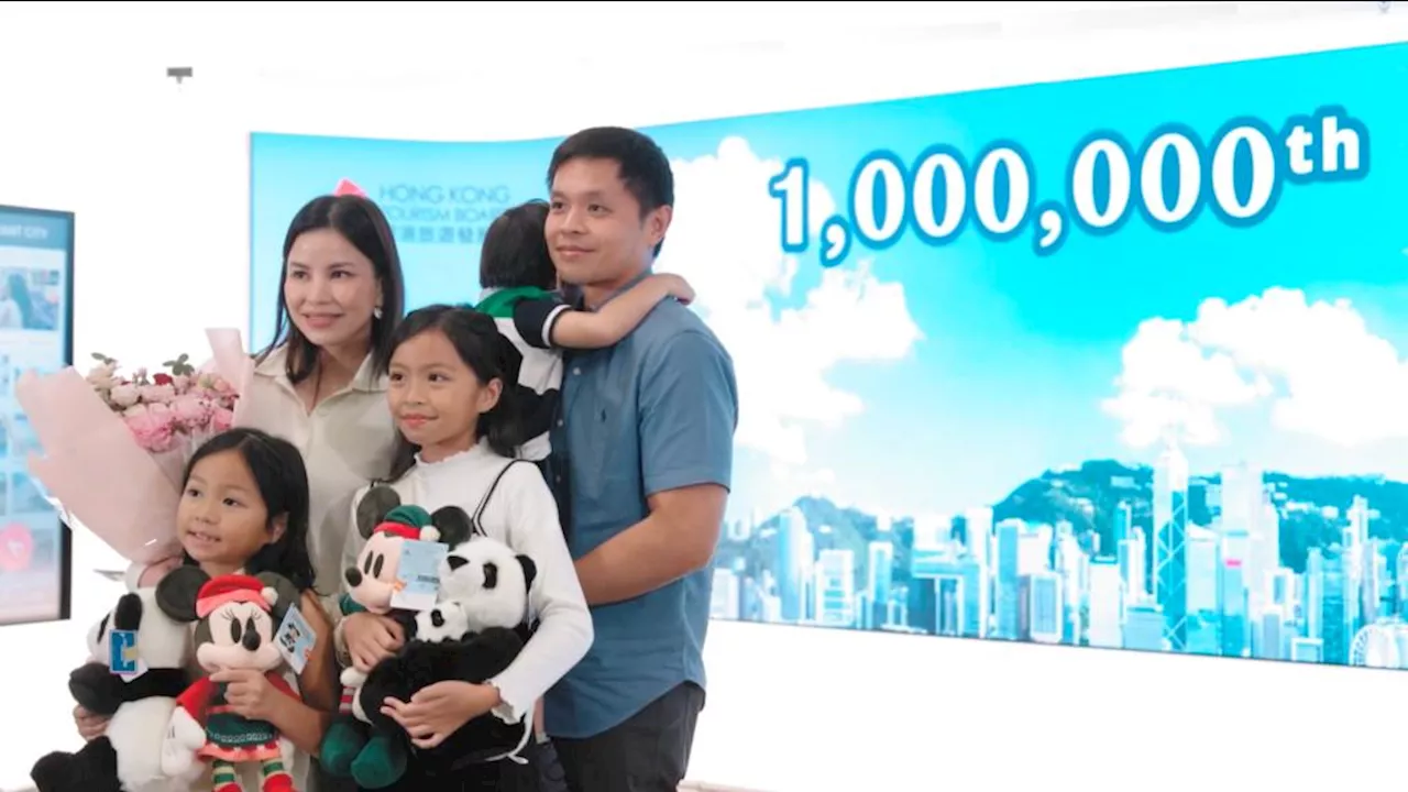 Hong Kong welcomes millionth Filipino visitor of the year