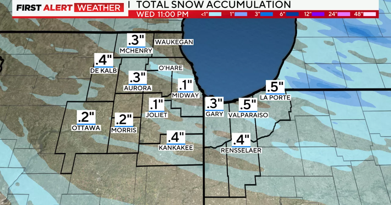 How much snow is on the way for the Chicago area?