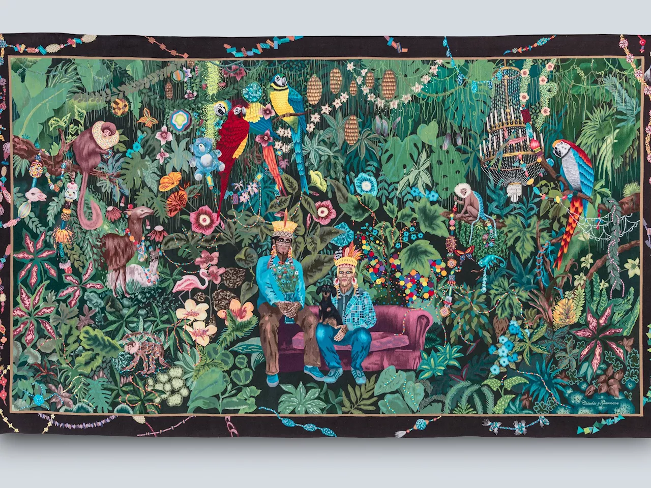 Art Basel Miami: así es la lujuriosa selva urbana de dos artistas argentinos que se destaca en la Feria