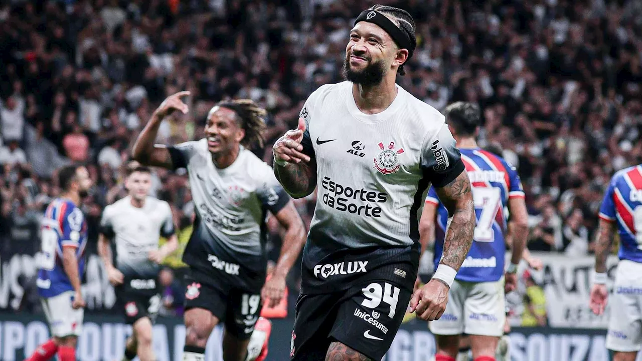 Corinthians domina, vence Bahia e encaminha vaga na Libertadores