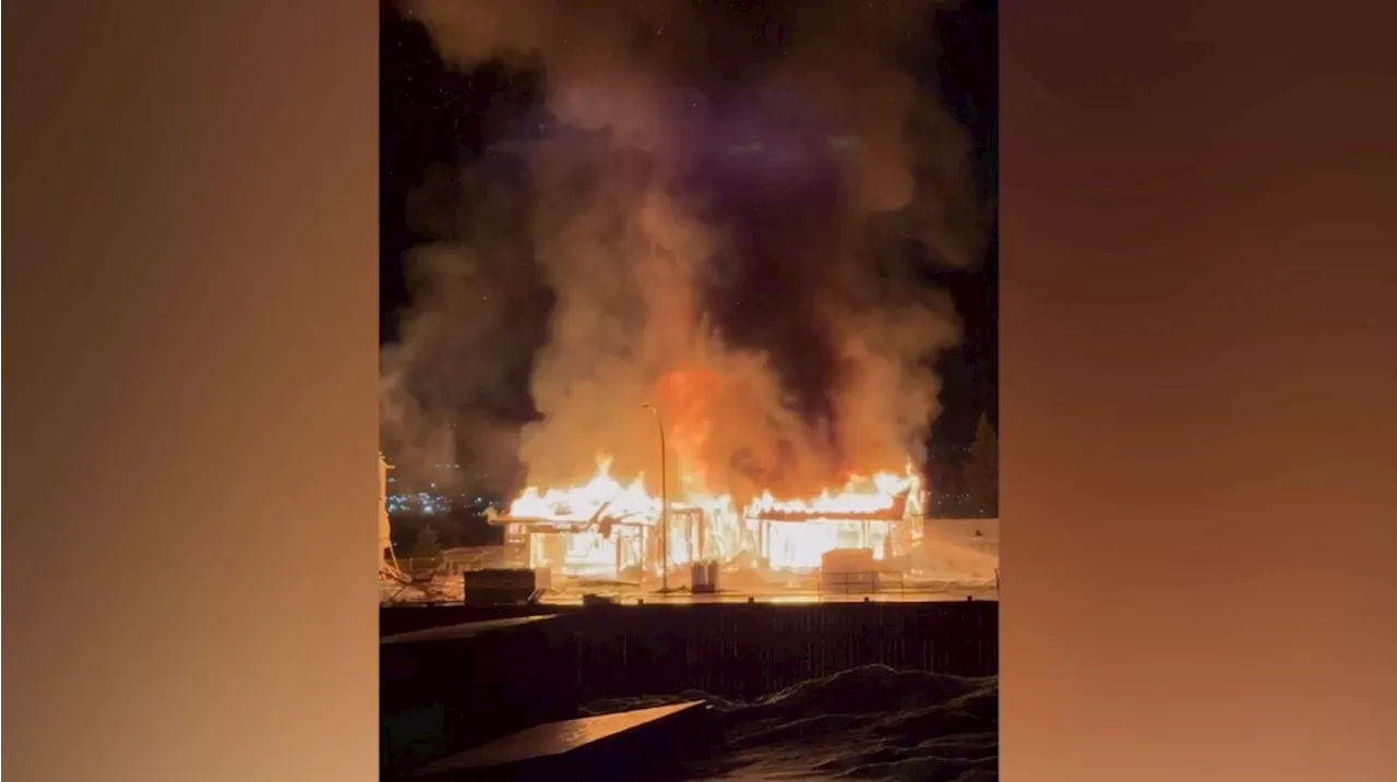 Fire Destroys Home Under Construction in Cochrane