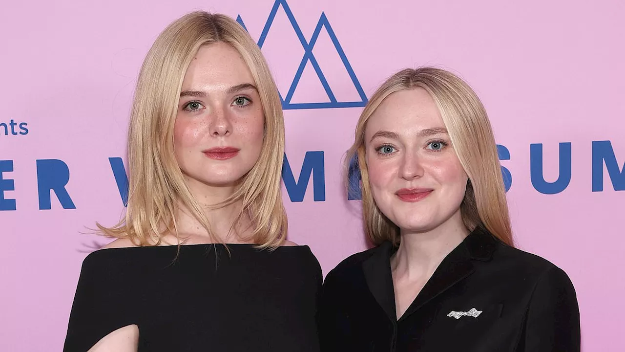 Dakota and Elle Fanning Attend TheWrap's Power Women Summit in Fashionable All-Black Attire