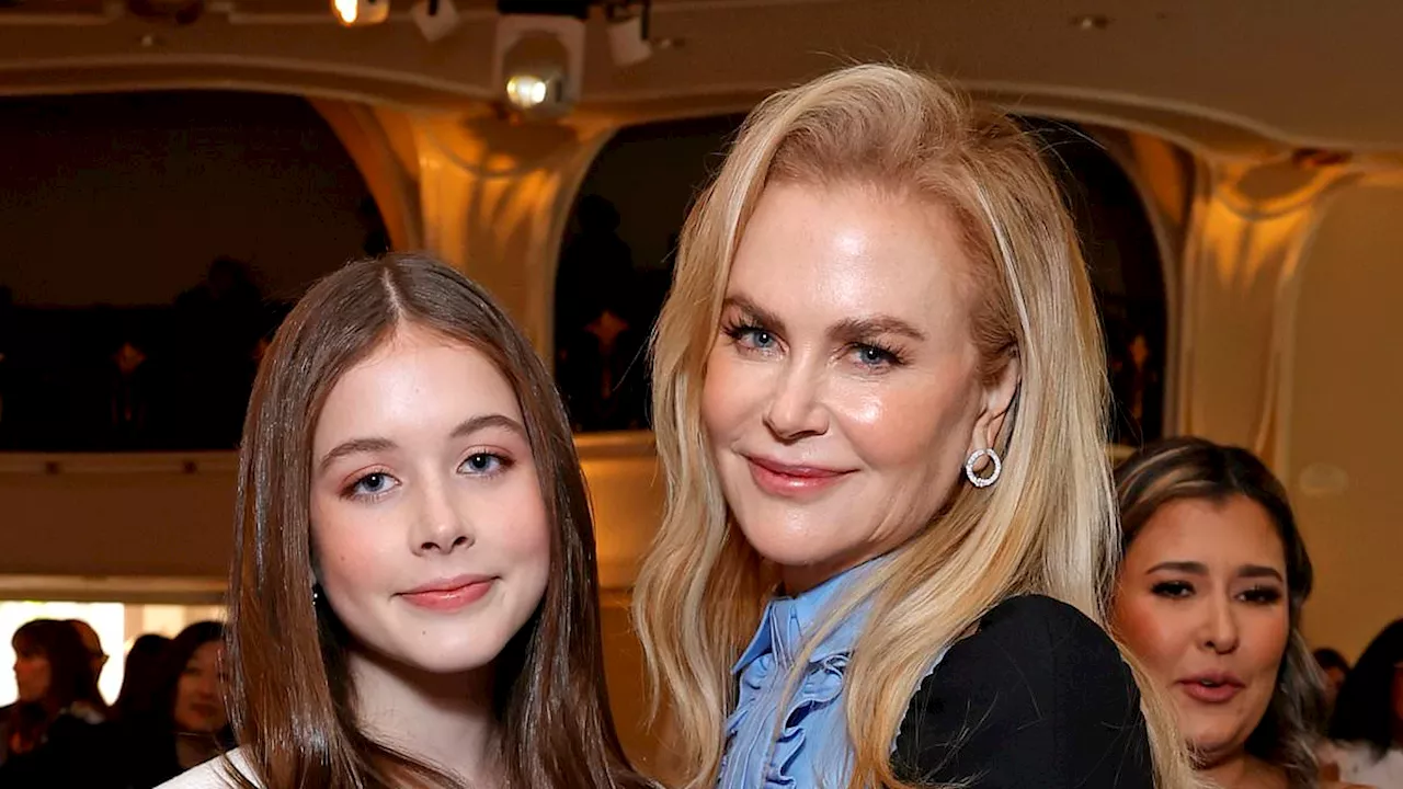 Nicole Kidman and Lookalike Daughter Faith Margaret Shine at Hollywood Event