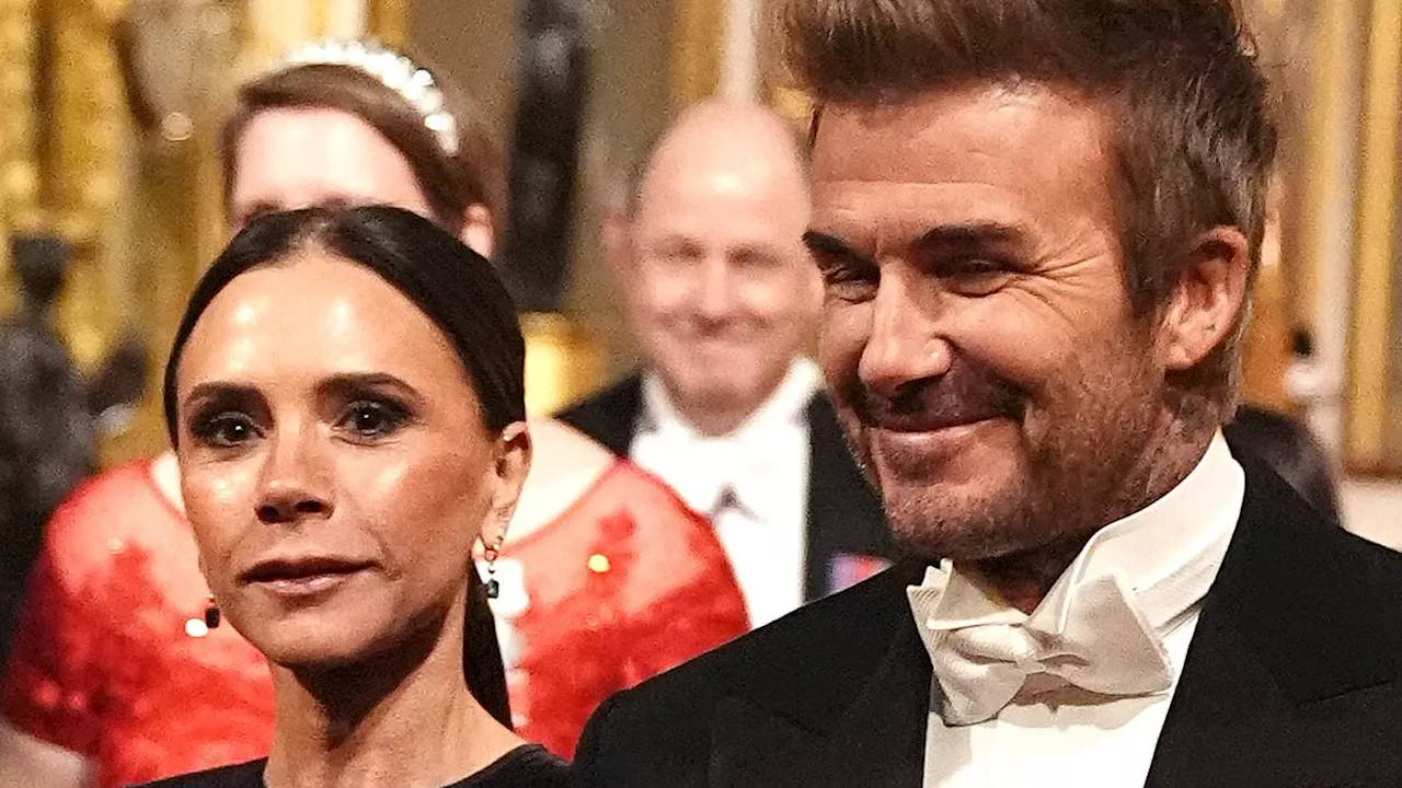 Victoria Beckham Nervous at First State Banquet, Finds Comfort in Husband David