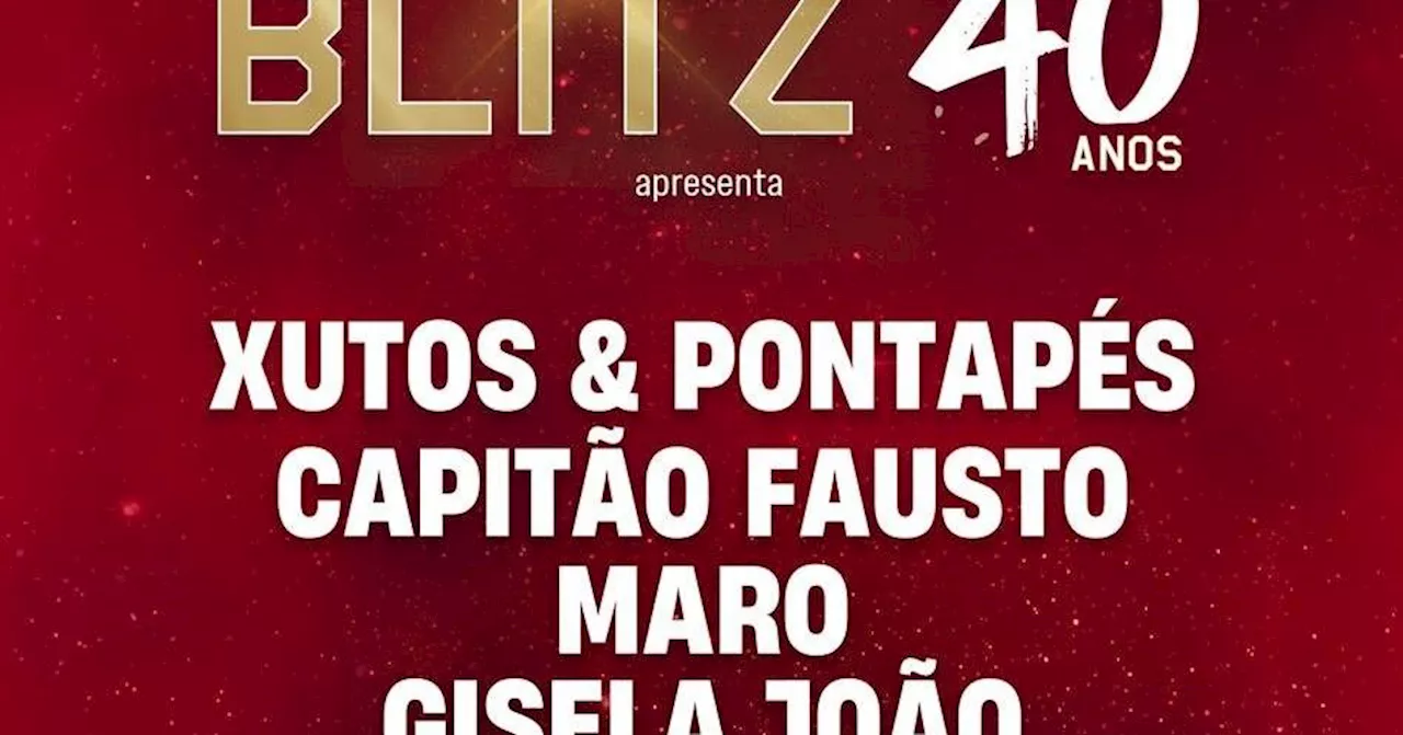 BLITZ 40 anos: todos os horários da grande festa com Xutos & Pontapés, Capitão Fausto, Gisela João, MARO e Rui Pregal da Cunha