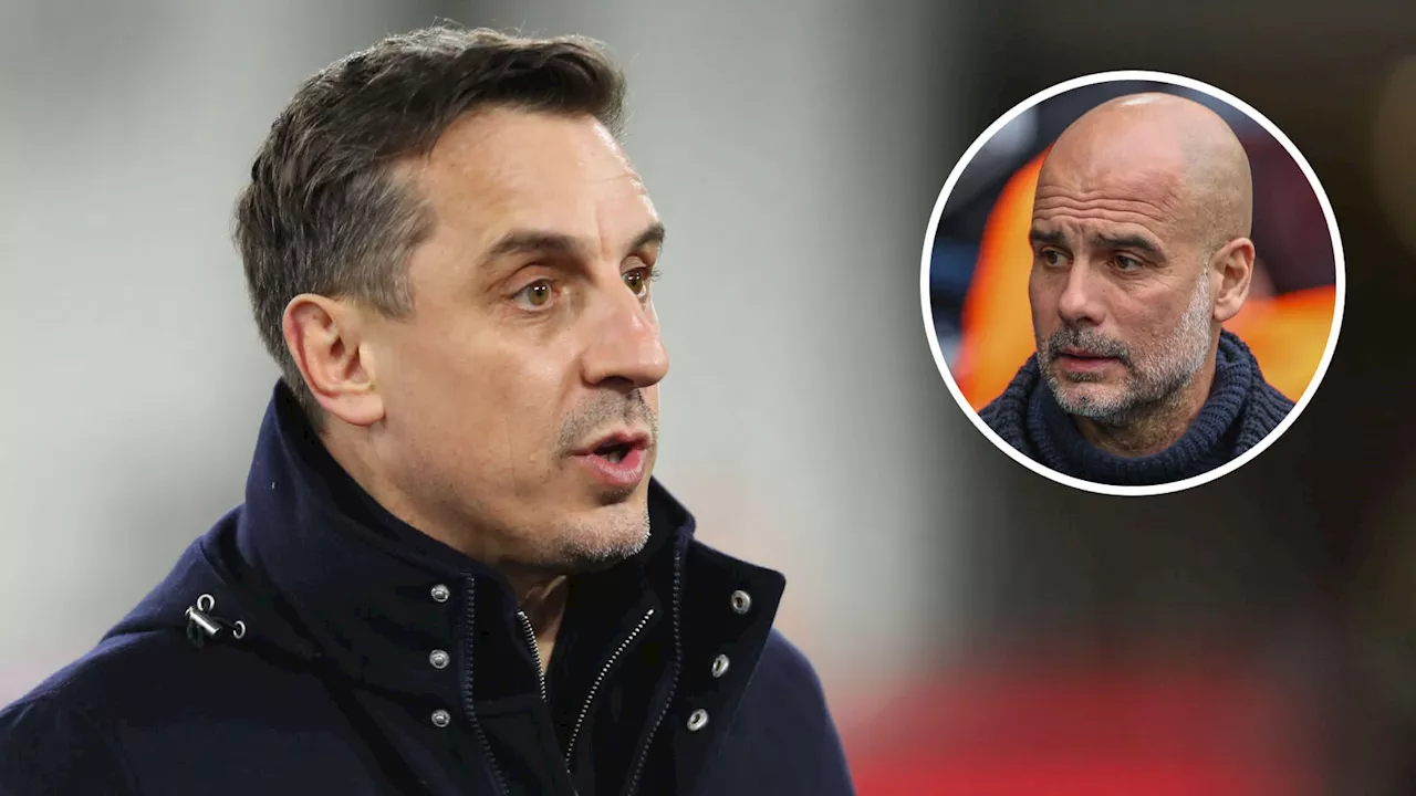 Guardiola shuts down Neville’s ‘bizarre’ claim, sarcastically responds to ‘problem’ with Man City star