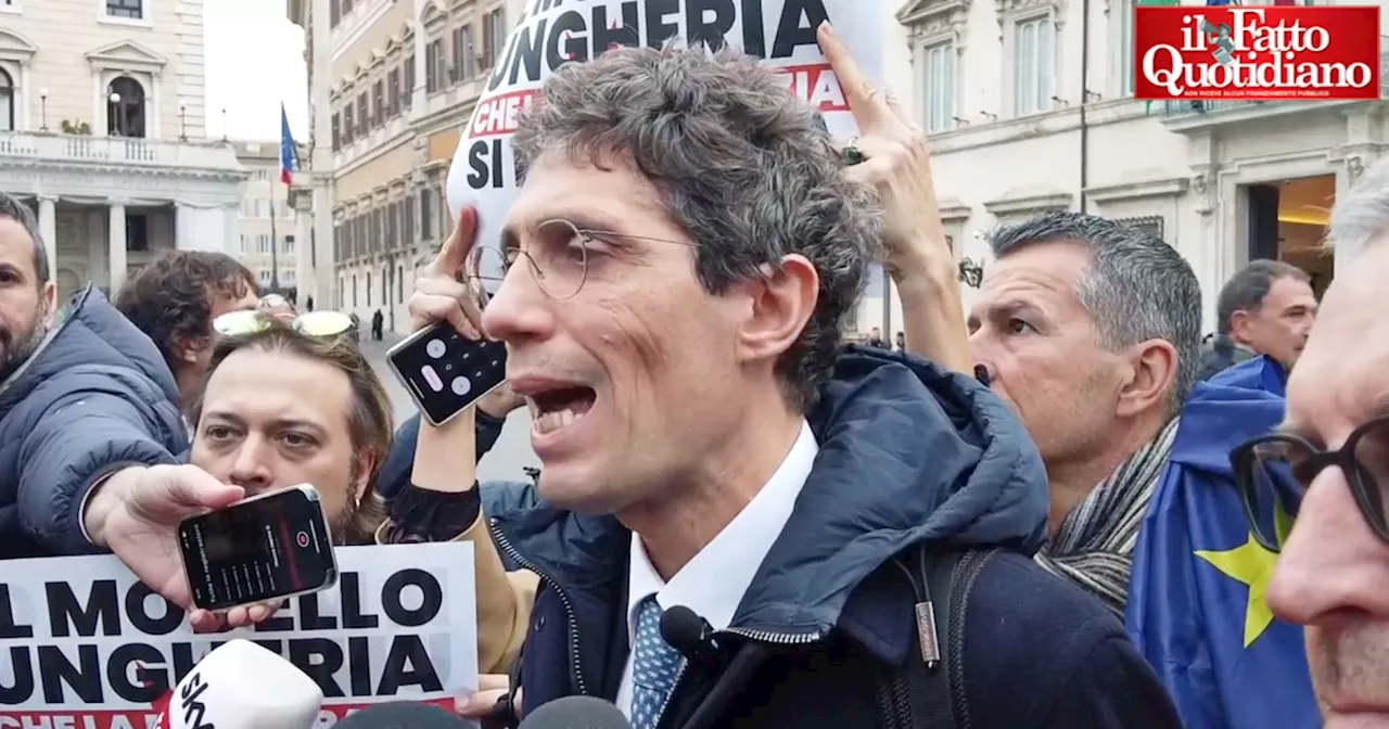 Meloni riceve Orban a Palazzo Chigi, protesta di +Europa: “No al modello ungherese”