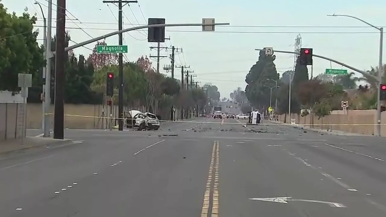 Woman killed in Orange County after high-speed chase ends in violent rollover crash