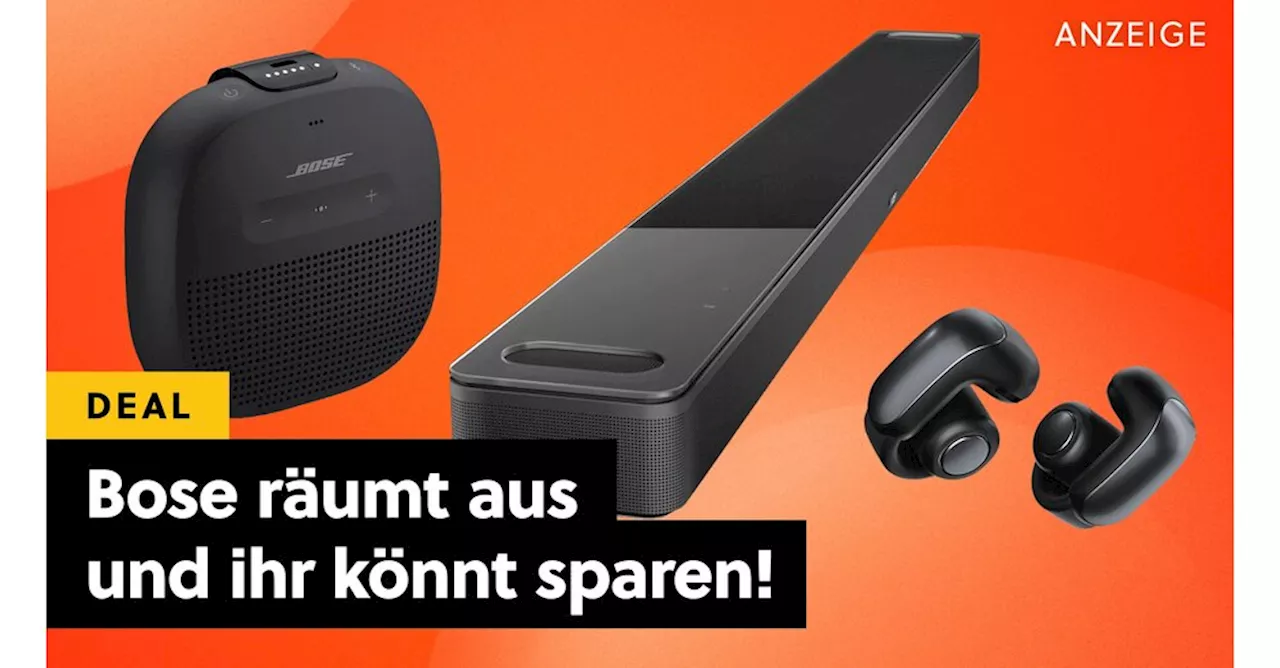 Cyberweek bei Bose: Soundbars, Kopfhörer und mehr zu unschlagbaren Preisen bei MediaMarkt!