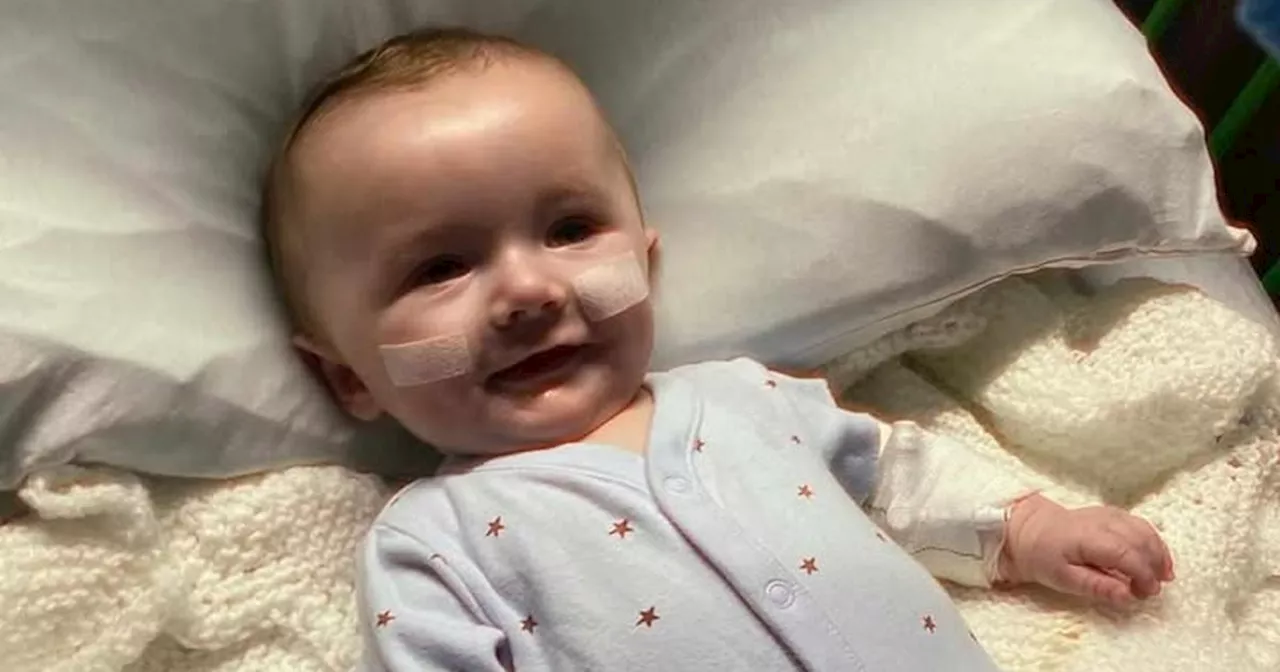 Baby in hospital fighting cancer as 'whole world is crashing down' for devastated Wishaw parents