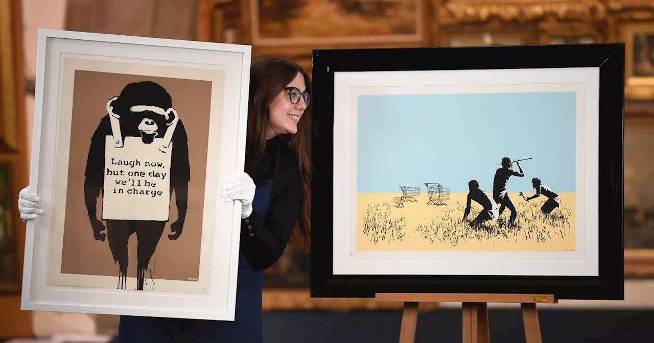 Two Banksy Paintings Up For Auction In Glasgow